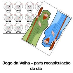 Jogo Pastor e Ovelhas Flanelografo