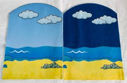 Luva Cenário Praia Dia-Noite