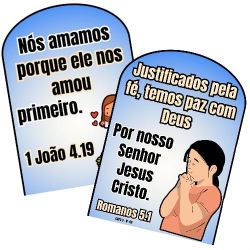 Luva Romanos 5.1 e 1 João 4.19