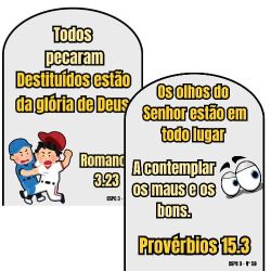 Luva Versiculos Proverbios 15.13 e Romanos 3.23