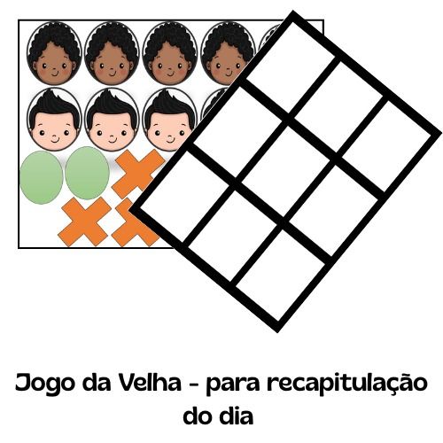 Jogo da Velha Crianças Flanelografo